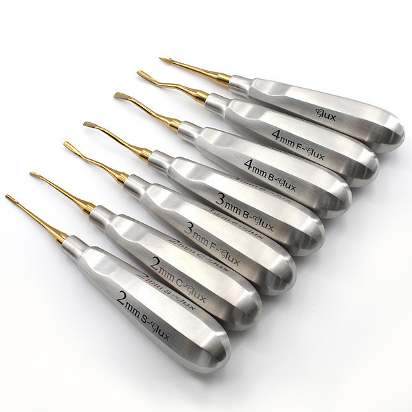 Luxating Elevators Set Of 7 Standard Handles With Micro Serrated Tip