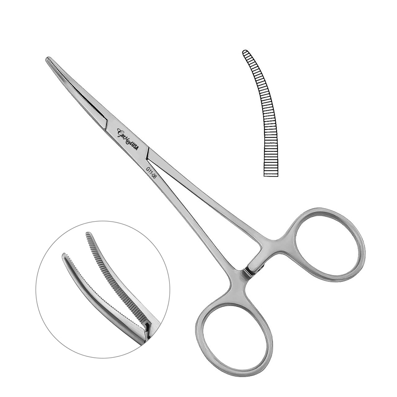 crile hemostatic forceps 5 12 14cm curved