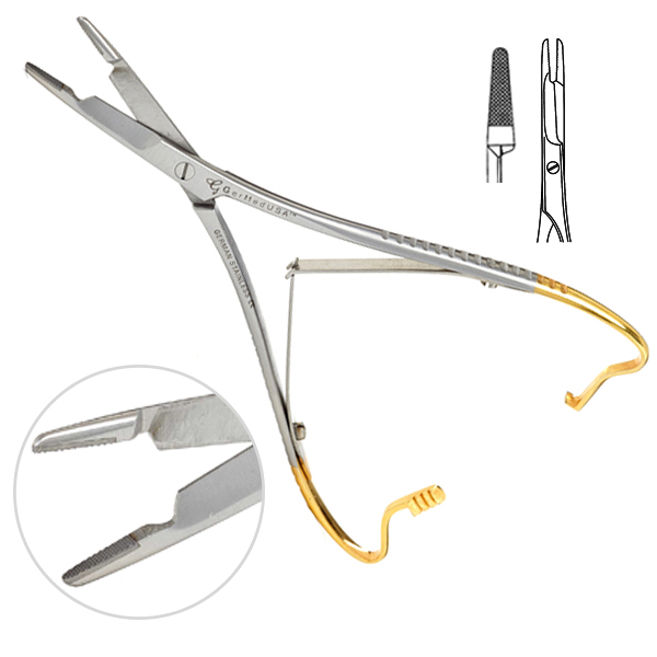 Surginstruments T/C Mathieu Olsen Hegar Needle Holder – 5.5″ – Surgical/Dental – German Grade – Pakistan