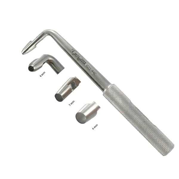 Tissue Punch 6mm, Curved