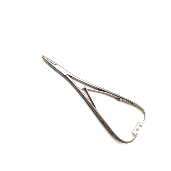 Mathieu Ligature Placing Plier 14cm, Hollow Back Curved