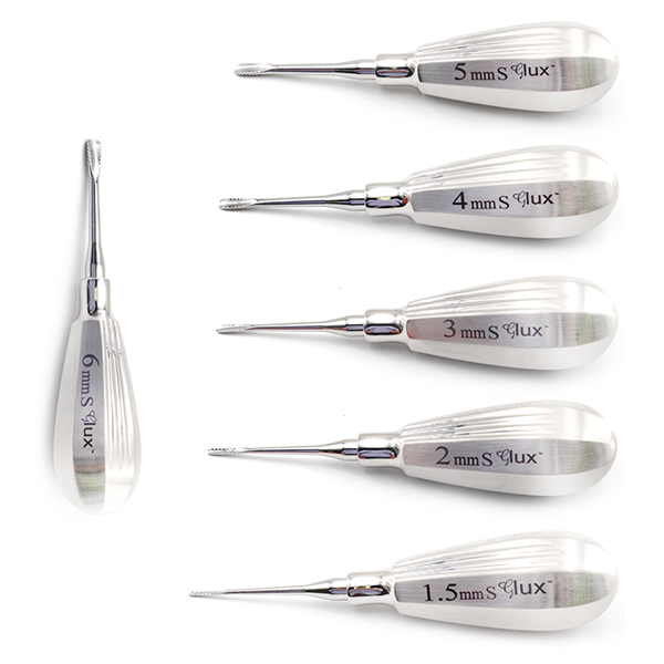 Luxating Elevator Set Serrated, Short Handle